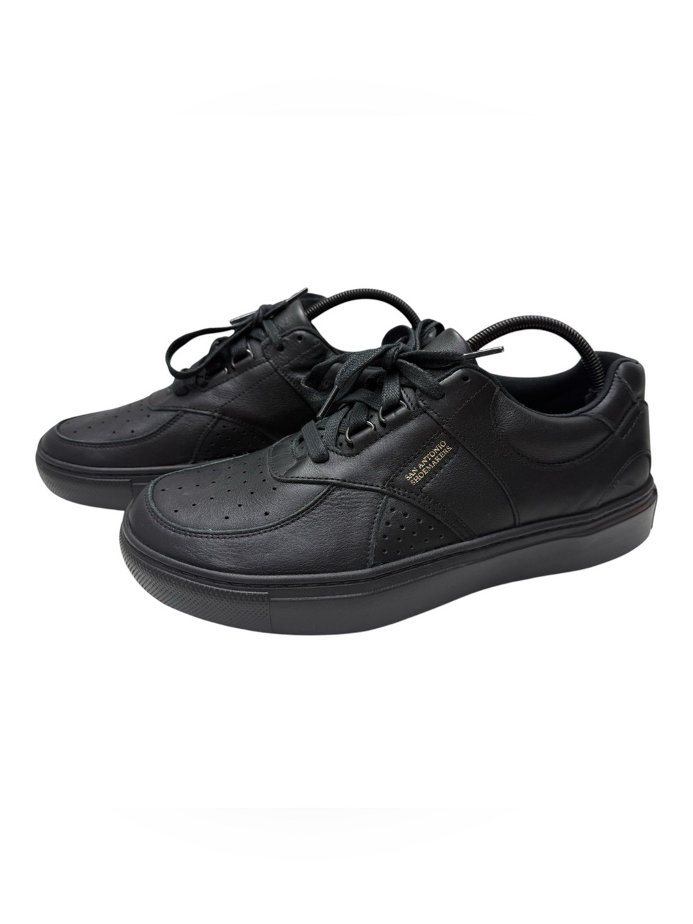 SAS Men's Black Leather Lace-Up Sneakers